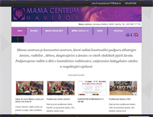 Tablet Screenshot of mamacentrum.com